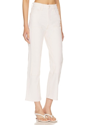 MOTHER The Bee's Knees Rambler Zip Ankle Jeans in White. Size 33. Also in 27, 28, 34.