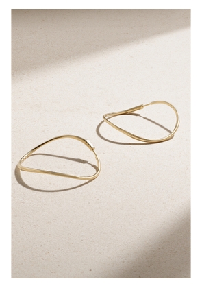 Anita Ko - Twisted 18-karat Gold Hoop Earrings - One size