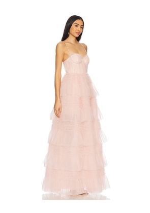 Lovers and Friends Alba Gown in Blush. Size M. Also in L, S.