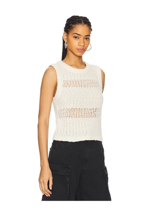 LNA Angelina Sleeveless Top in Ivory. Size M. Also in S, XS.