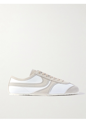 Dries Van Noten - Suede-trimmed Leather Sneakers - White - IT35,IT35.5,IT36,IT36.5,IT37,IT37.5,IT38,IT38.5,IT39,IT39.5,IT40,IT41