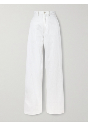 Dries Van Noten - Cotton-sateen Pants - White - 44,46