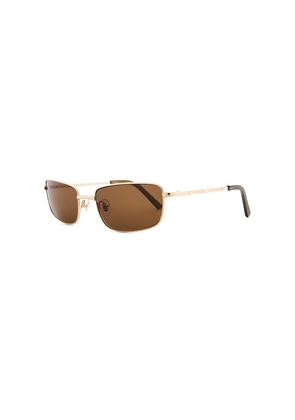Lu Goldie Yuki Sunglasses in Brown.