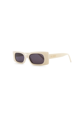 Lu Goldie Salome Sunglasses in White.