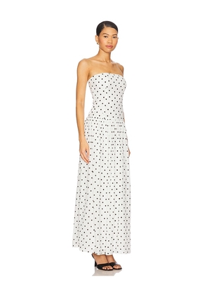 MORE TO COME Celsee Strapless Maxi Dress in White. Size M. Also in L, S, XL, XS, XXS.