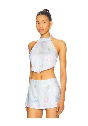 LoveShackFancy Hollison Top in Baby Blue. Size 10. Also in 0, 4, 6, 8.