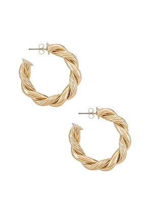 petit moments Limelight Hoops in Metallic Gold.