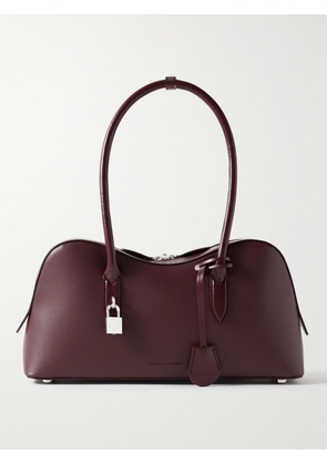 Stella McCartney - Ryder Logo-embossed Embellished Textured Vegan Tote - Burgundy - One size