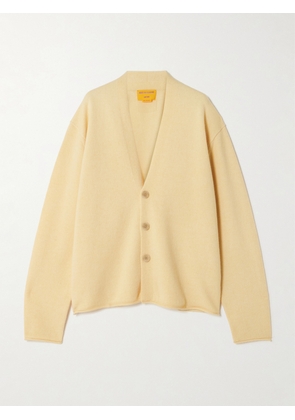 Guest In Residence - Everywear Oversized Cashmere Cardigan - Yellow - x small,small,medium,large,x large
