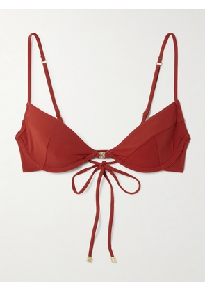 Kiki de Montparnasse - Demi Embellished Underwired Bikini Top - x small,small,medium,large,x large