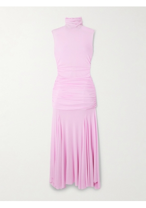 Magda Butrym - Asymmetric Ruched Jersey Dress - Pink - FR 34,FR 36,FR 38,FR 40
