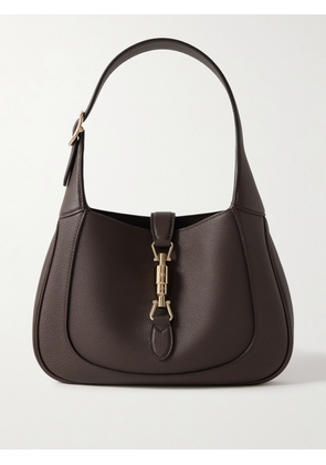 Gucci - Jackie 1961 Small Textured-leather Shoulder Bag - Brown - One size