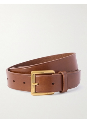 SAINT LAURENT - Leather Belt - Brown - 65,70,75,80,85,90
