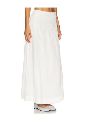 RIXO Vienne Skirt in White. Size XL. Also in L, M, XXS.
