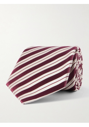 Charvet - 8.5cm Classic Striped Silk Tie - Men - Red