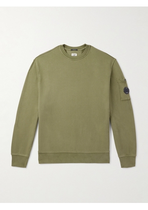 C.P. Company - Brushed Cotton-Jersey Sweatshirt - Men - Green - S