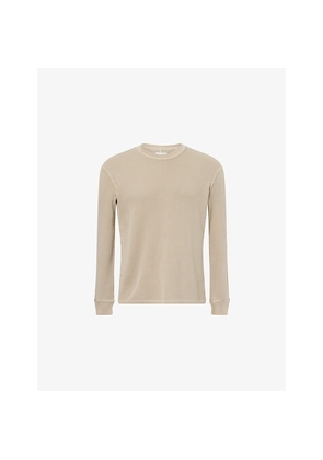 Mens Citizens Of Humanity Crew-Neck Waffle-Knit Cotton Jumper