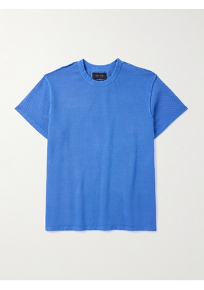 Les Tien - Inside Out Garment-Dyed Cotton-Piqué T-Shirt - Men - Blue - S