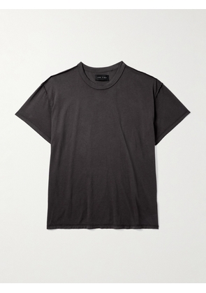 Les Tien - Inside Out Garment-Dyed Combed Cotton-Jersey T-Shirt - Men - Gray - S