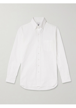 Kingsman - Slim-Fit Button-Down Collar Cotton Oxford Shirt - Men - White - UK/US 15