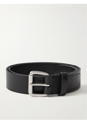 Polo Ralph Lauren - 3.5cm Logo-Detailed Leather Belt - Men - Black - UK/US 32