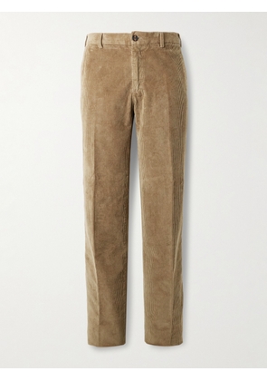 Incotex - Straight-Leg Cotton-Blend Corduroy Trousers - Men - Neutrals - IT 44