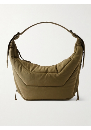 LEMAIRE - Soft Game Large Quilted Nylon-Canvas Messenger Bag - Men - Green