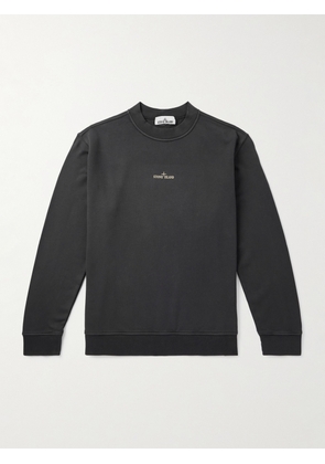 Stone Island - Logo-Print Cotton-Jersey Sweatshirt - Men - Gray - S