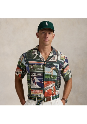 Wimbledon Poster-Print Camp Shirt