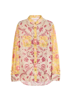 Valentino Cotton Floral Print Shirt