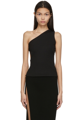 Christopher Esber Black One Shoulder Fran Top