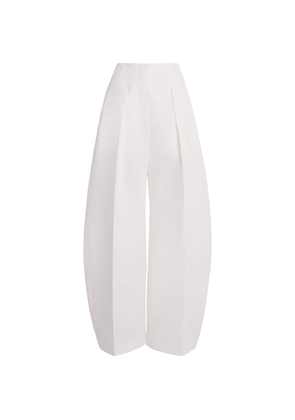 Jacquemus Twill Pleated Ovalo Trousers
