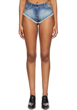 Palm Angels Blue Denim Shorts