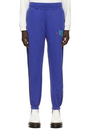 Awake NY Purple College Logo Lounge Pants