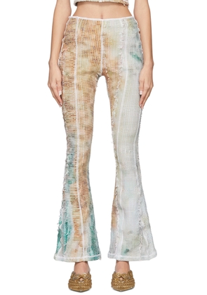Luna Del Pinal Multicolor Stretch Weave Trousers