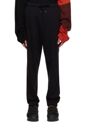 424 Black Embroidered Lounge Pants