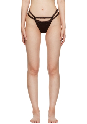 JACQUEMUS Brown 'Le Bas De Maillot Sofio' Bikini Bottom