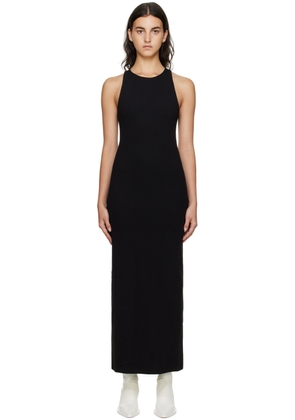 GAUCHERE Black Ribbed Midi Dress