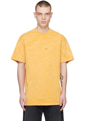 424 Yellow Distressed T-Shirt