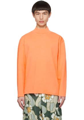 ERL Orange 'Sun' Long Sleeve T-Shirt