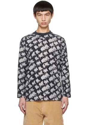 ERL Black Printed Long Sleeve T-Shirt