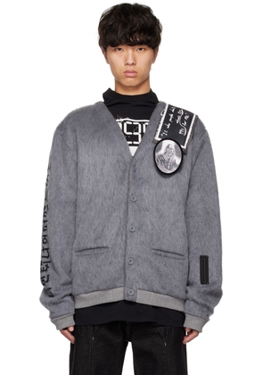 99%IS- Gray Patch Cardigan