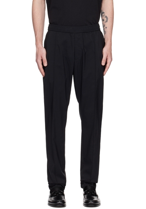 Emporio Armani Black Pinched Seam Trousers