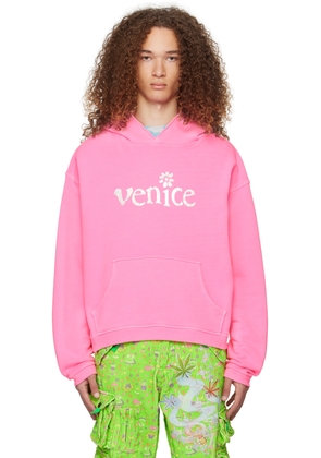 ERL Pink 'Venice' Hoodie