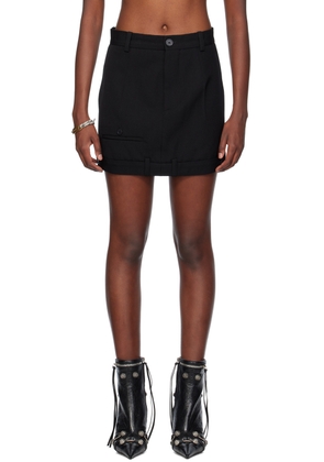 Balenciaga Black Deconstructed Miniskirt