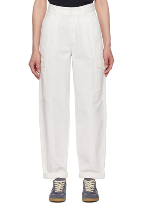 Carhartt Work In Progress White Collins Trousers