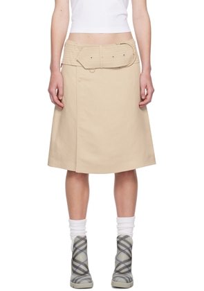 Burberry Beige Trench Midi Skirt