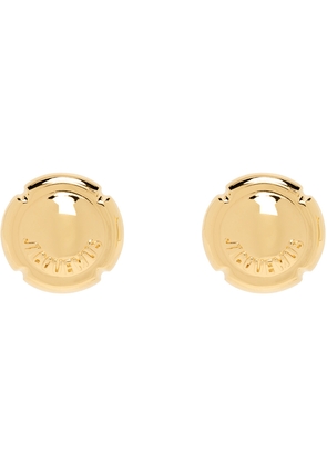 JACQUEMUS Gold Les Sculptures 'Les Festiva' Earrings