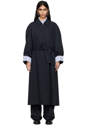 Studio Nicholson Navy Denali Trench Coat