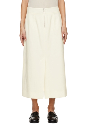 Studio Nicholson Off-White Tyrell Midi Skirt